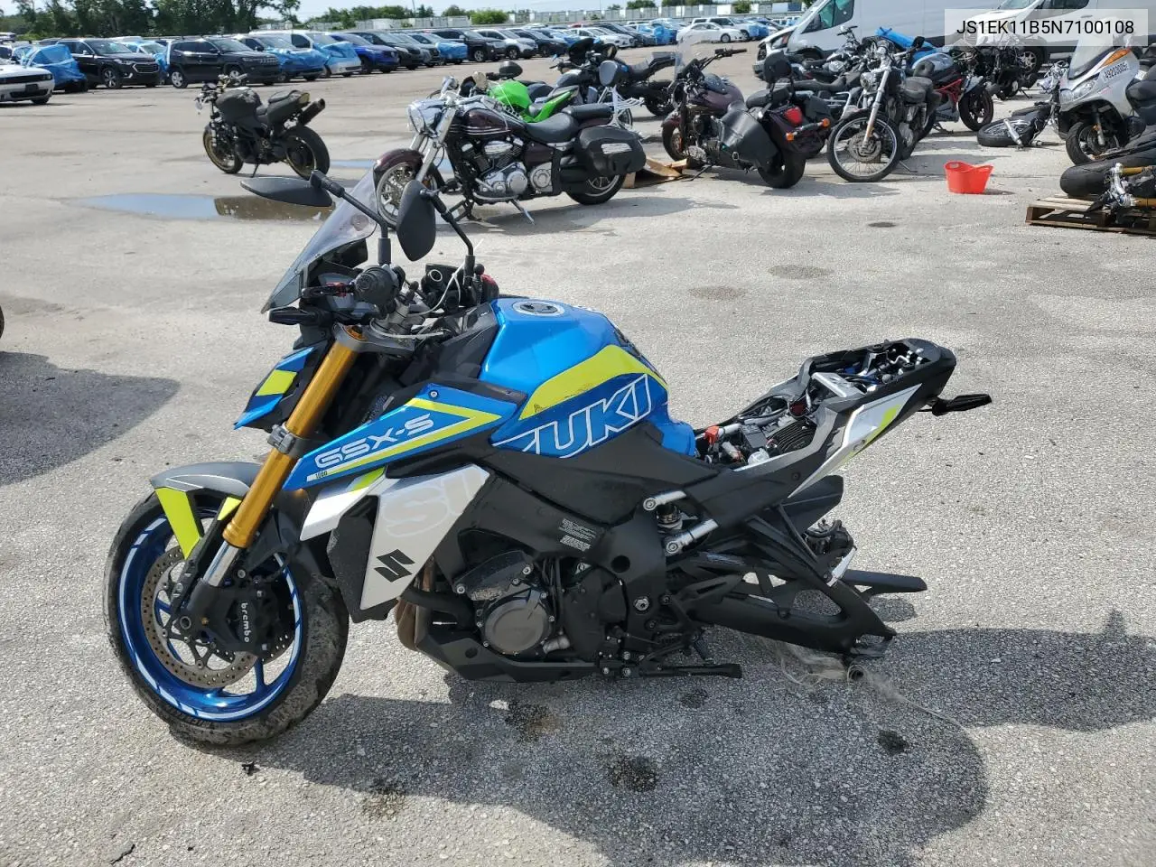 2022 Suzuki Gsx-S1000 A VIN: JS1EK11B5N7100108 Lot: 64366085