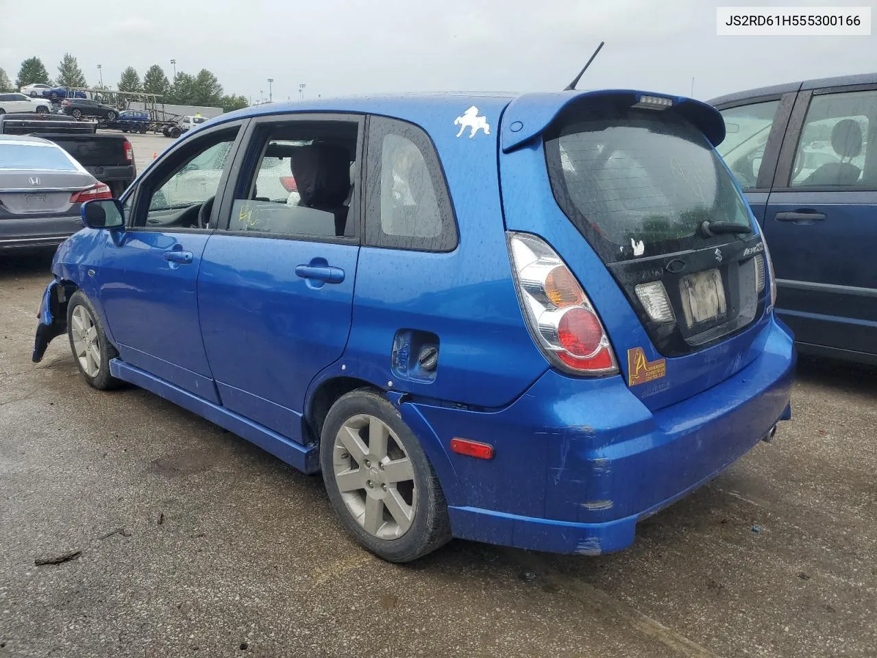 2005 Suzuki Aerio Sx VIN: JS2RD61H555300166 Lot: 62282734