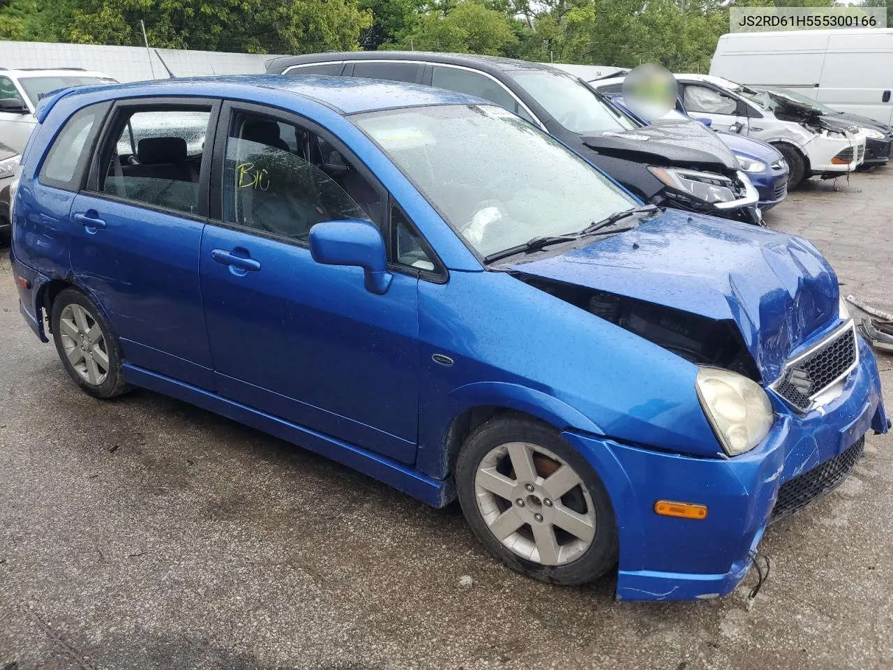 2005 Suzuki Aerio Sx VIN: JS2RD61H555300166 Lot: 62282734
