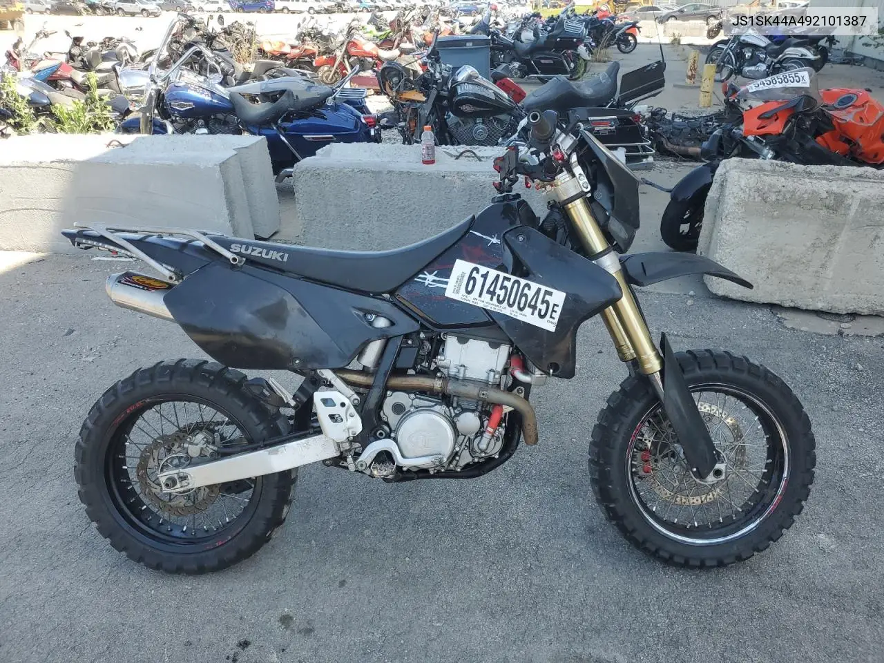 2009 Suzuki Dr-Z400 Sm VIN: JS1SK44A492101387 Lot: 61450645