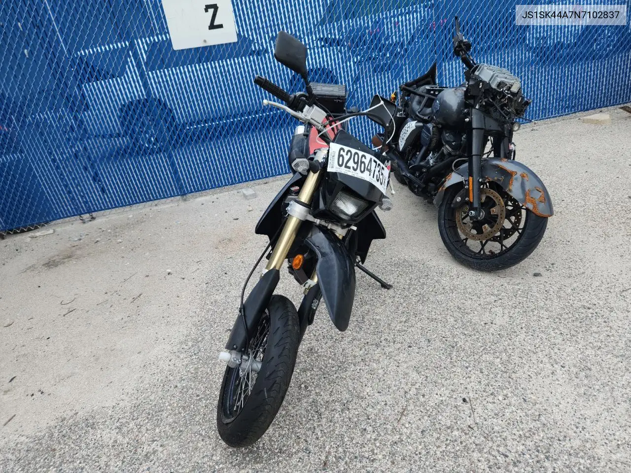 2022 Suzuki Dr-Z400 Sm VIN: JS1SK44A7N7102837 Lot: 62964735