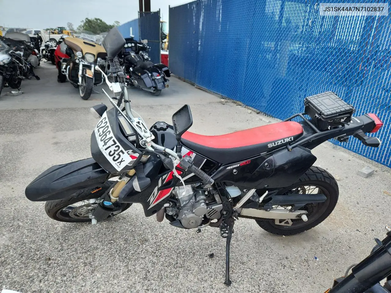 2022 Suzuki Dr-Z400 Sm VIN: JS1SK44A7N7102837 Lot: 62964735