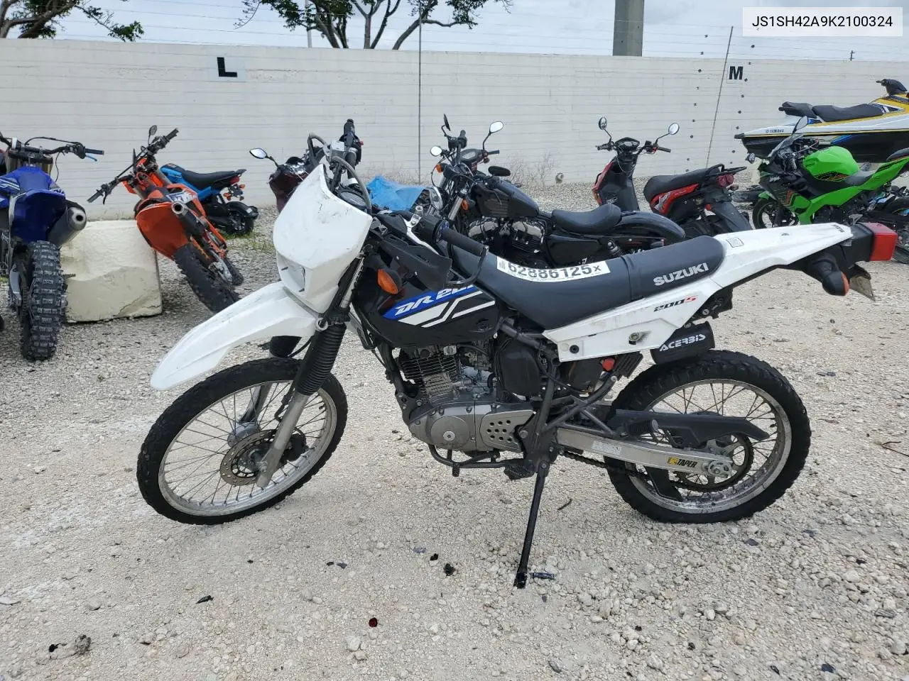 2019 Suzuki Dr200 S VIN: JS1SH42A9K2100324 Lot: 62886125