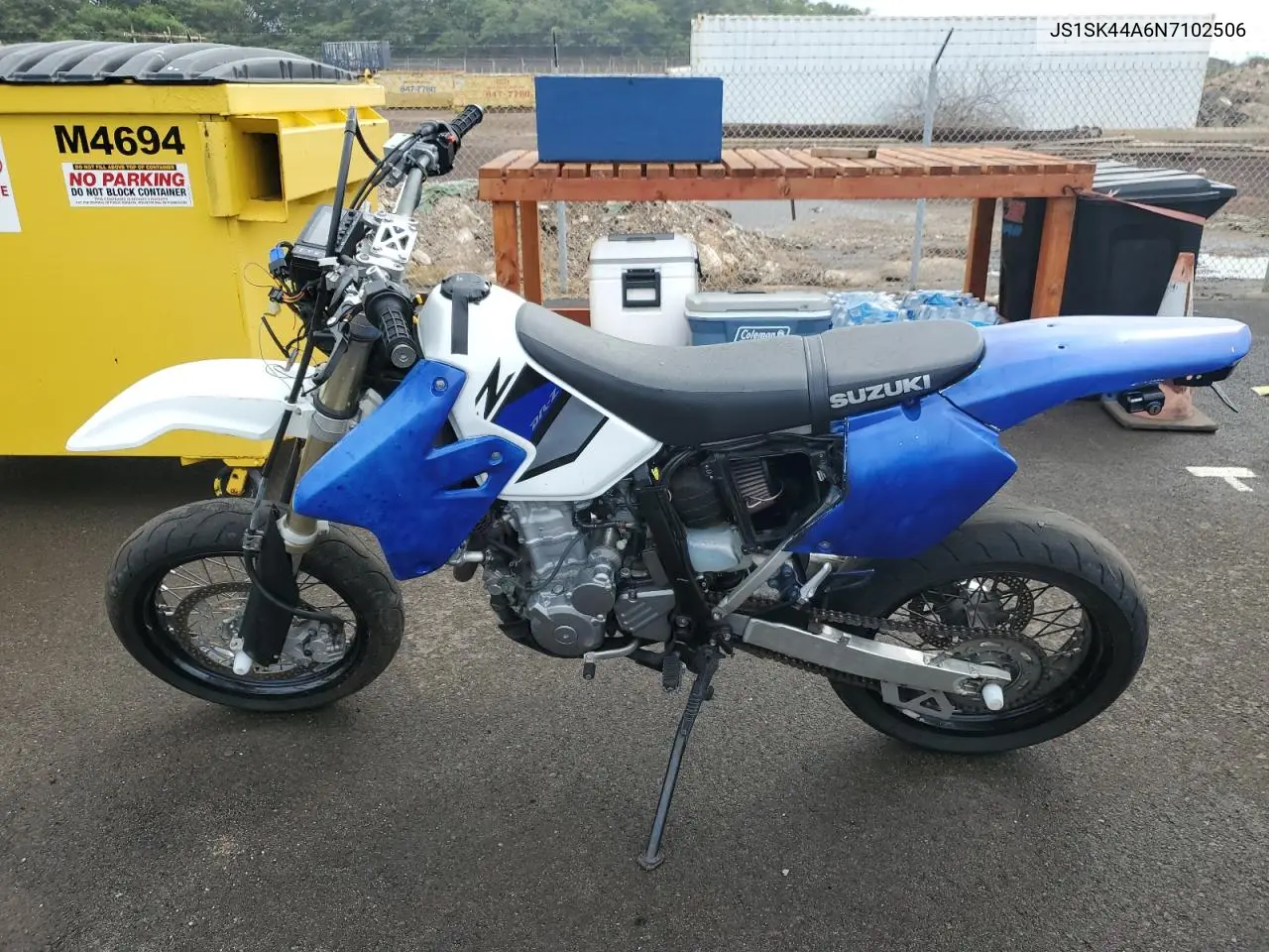 2022 Suzuki Dr-Z400 Sm VIN: JS1SK44A6N7102506 Lot: 49291125