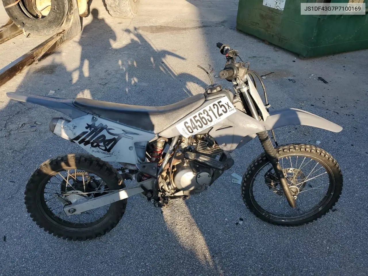 2023 Suzuki Dr-Z125 L VIN: JS1DF43G7P7100169 Lot: 64563125