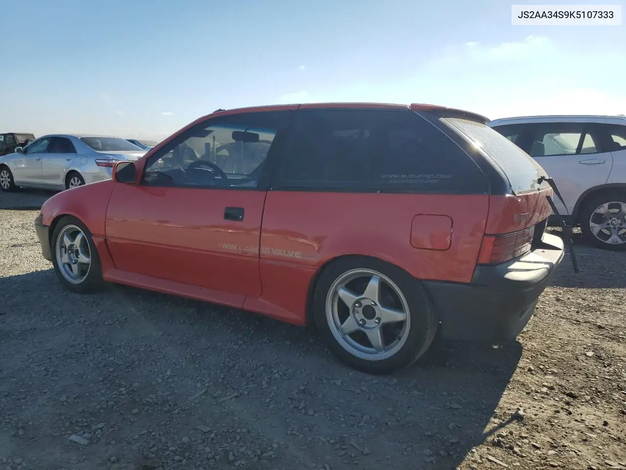 1989 Suzuki Swift Gti VIN: JS2AA34S9K5107333 Lot: 65918435