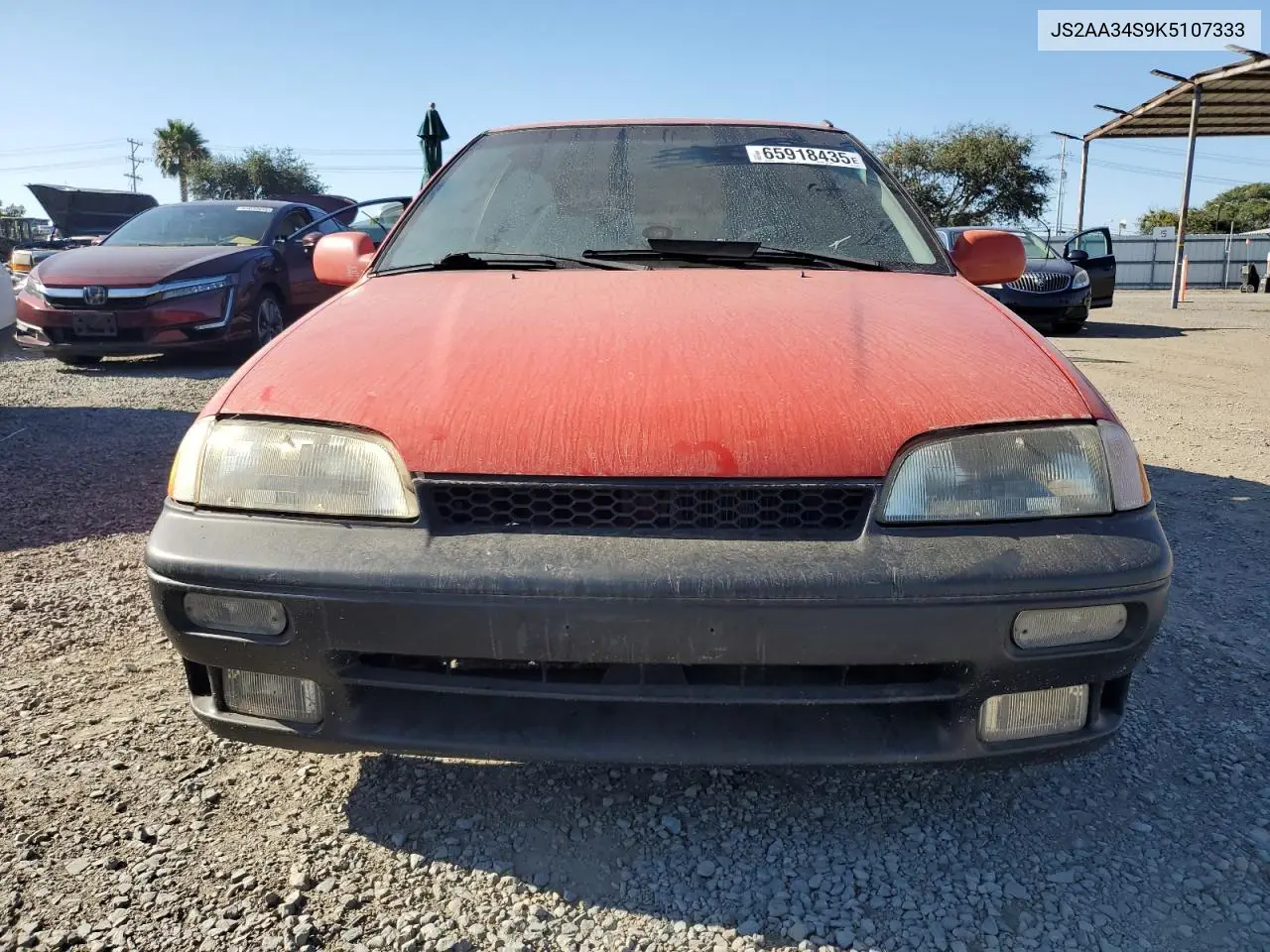 1989 Suzuki Swift Gti VIN: JS2AA34S9K5107333 Lot: 65918435
