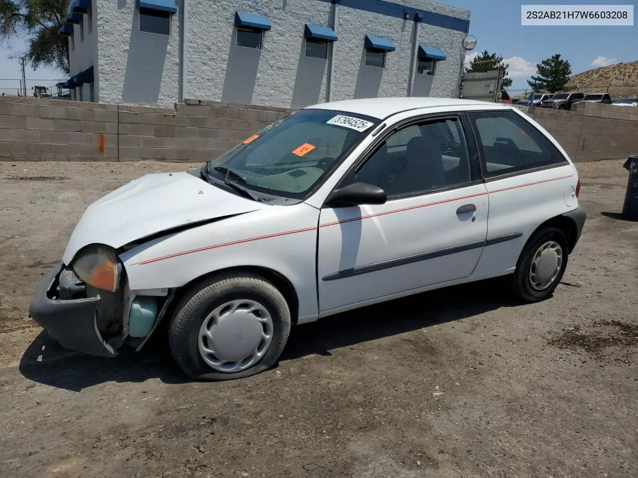 1998 Suzuki Swift Ga VIN: 2S2AB21H7W6603208 Lot: 57984525