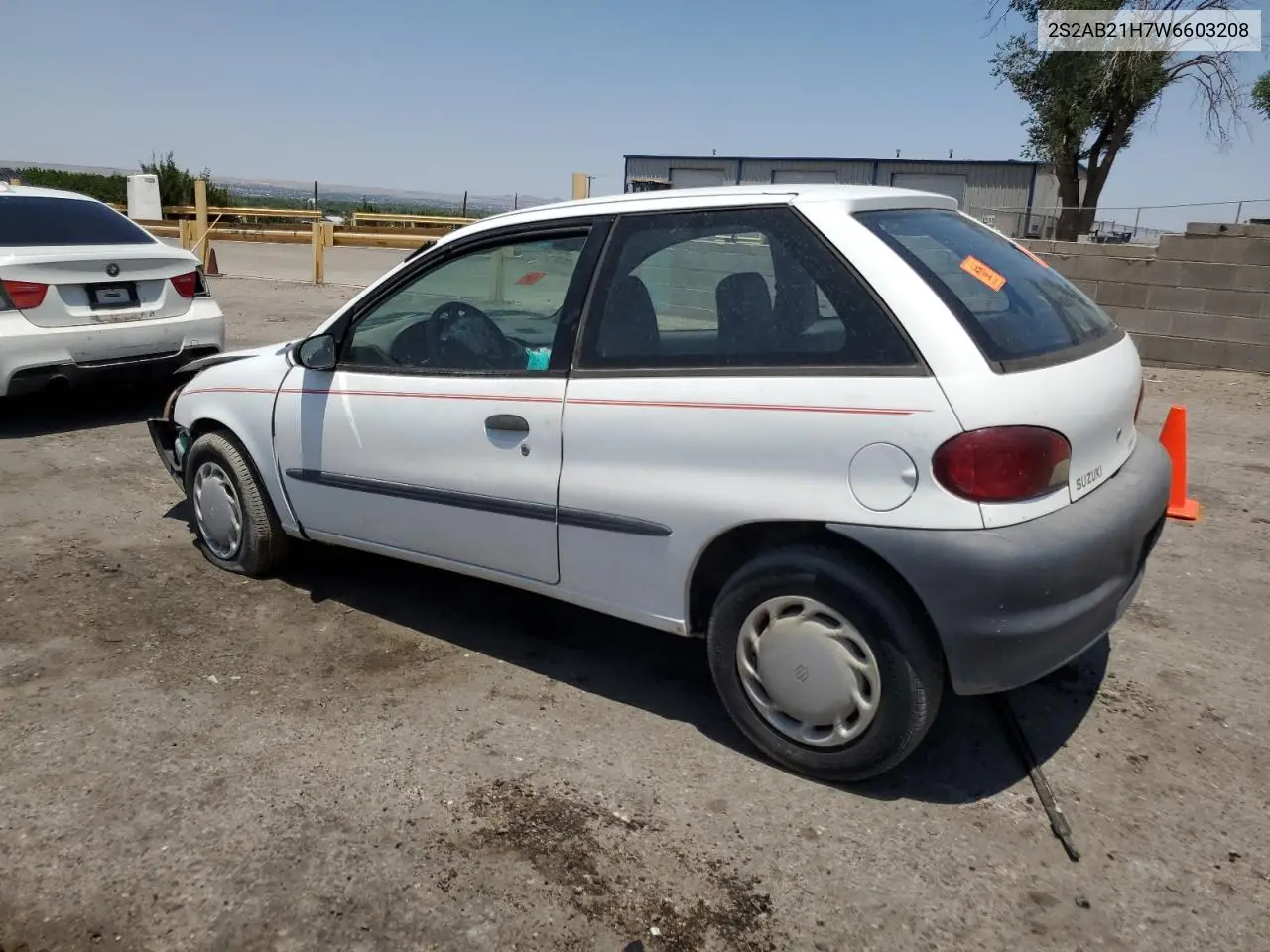 1998 Suzuki Swift Ga VIN: 2S2AB21H7W6603208 Lot: 57984525