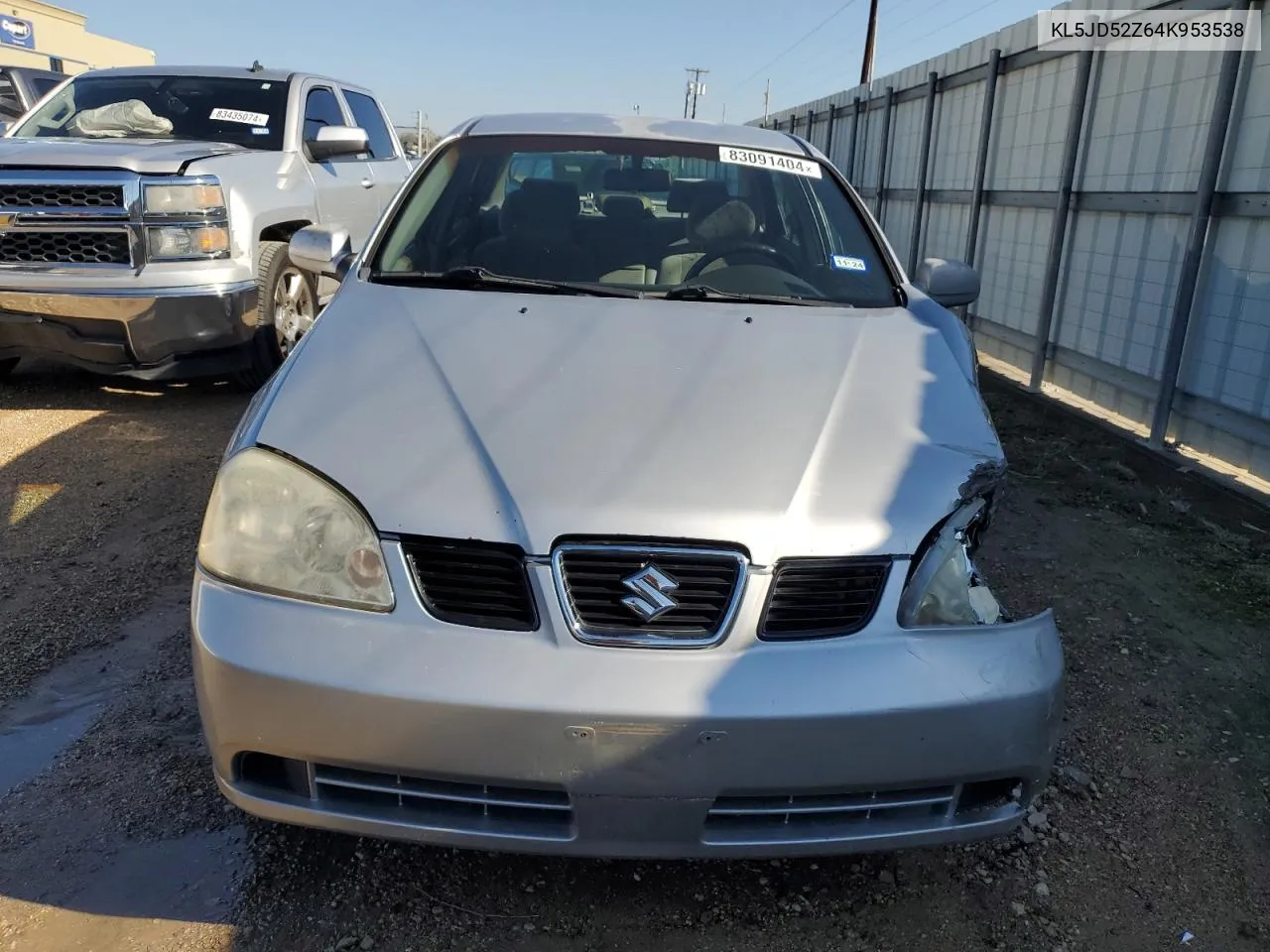 2004 Suzuki Forenza S VIN: KL5JD52Z64K953538 Lot: 83091404