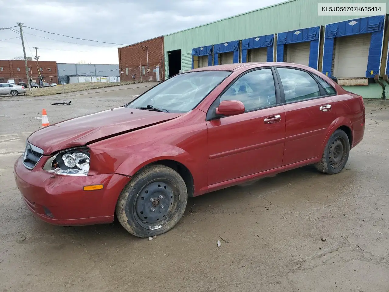 2007 Suzuki Forenza Base VIN: KL5JD56Z07K635414 Lot: 46395215