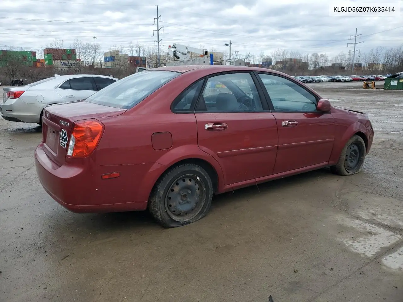 2007 Suzuki Forenza Base VIN: KL5JD56Z07K635414 Lot: 46395215