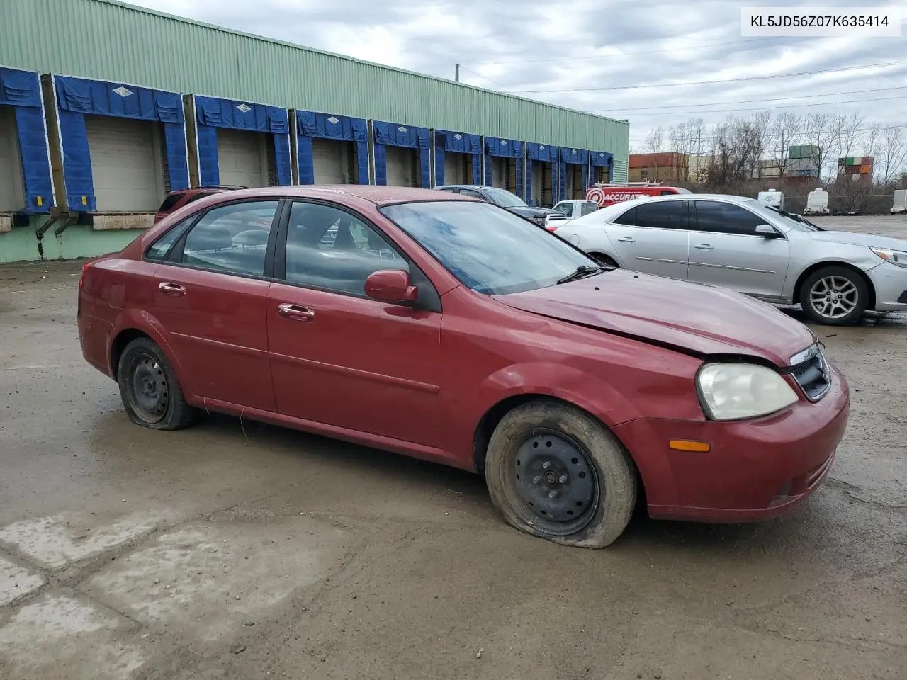 2007 Suzuki Forenza Base VIN: KL5JD56Z07K635414 Lot: 46395215