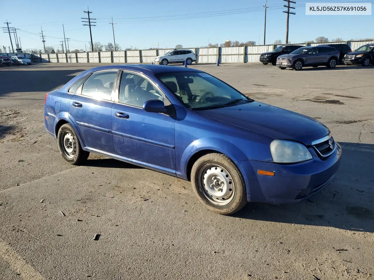 2007 Suzuki Forenza Base VIN: KL5JD56Z57K691056 Lot: 50425815