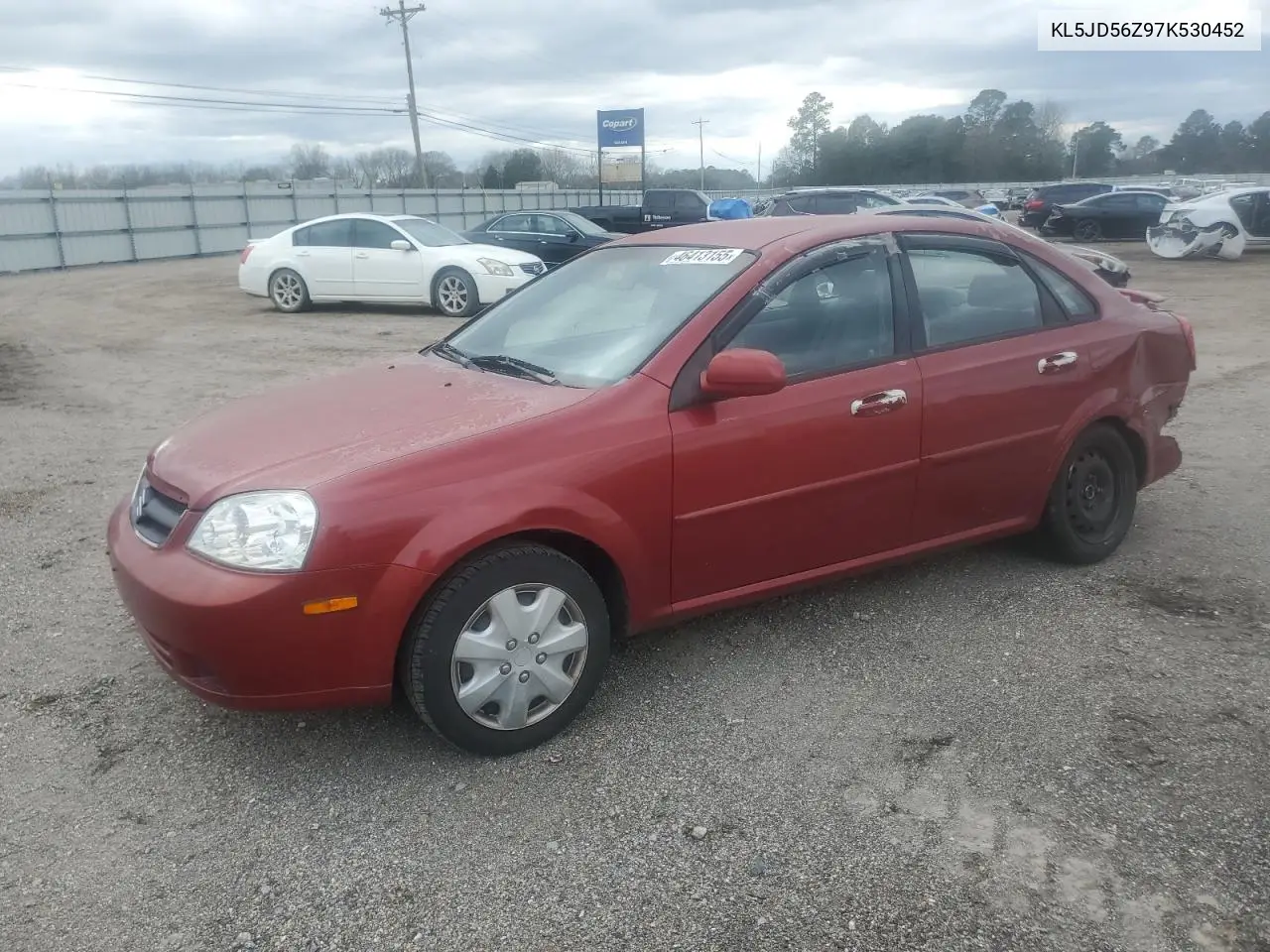 2007 Suzuki Forenza Base VIN: KL5JD56Z97K530452 Lot: 52573695