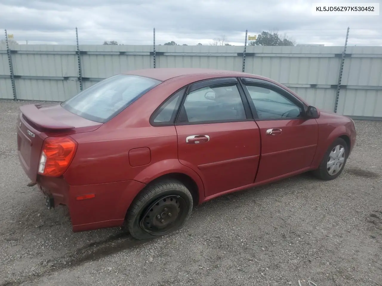 2007 Suzuki Forenza Base VIN: KL5JD56Z97K530452 Lot: 52573695