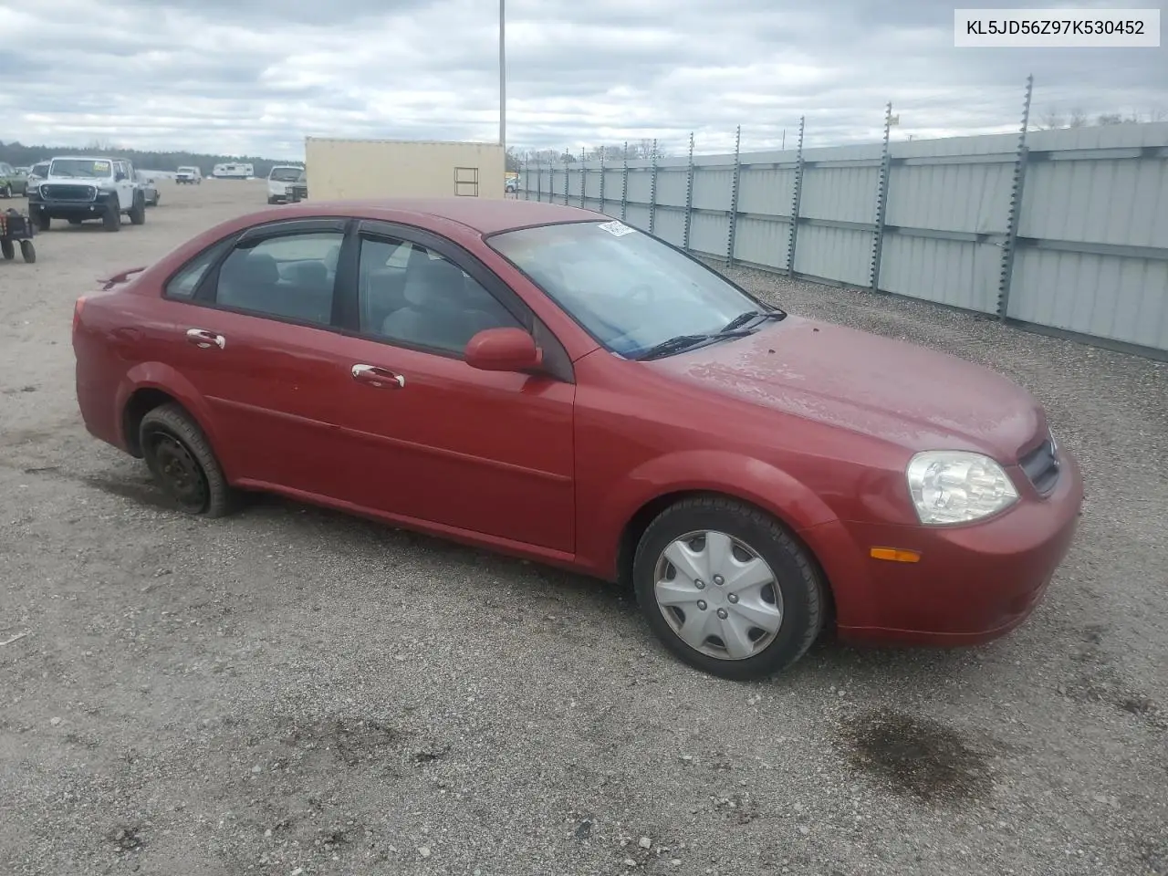 2007 Suzuki Forenza Base VIN: KL5JD56Z97K530452 Lot: 52573695