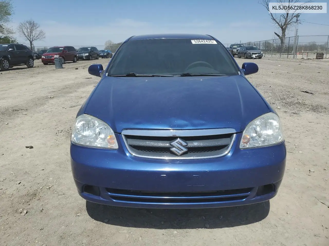 2008 Suzuki Forenza Base VIN: KL5JD56Z28K868230 Lot: 53842425