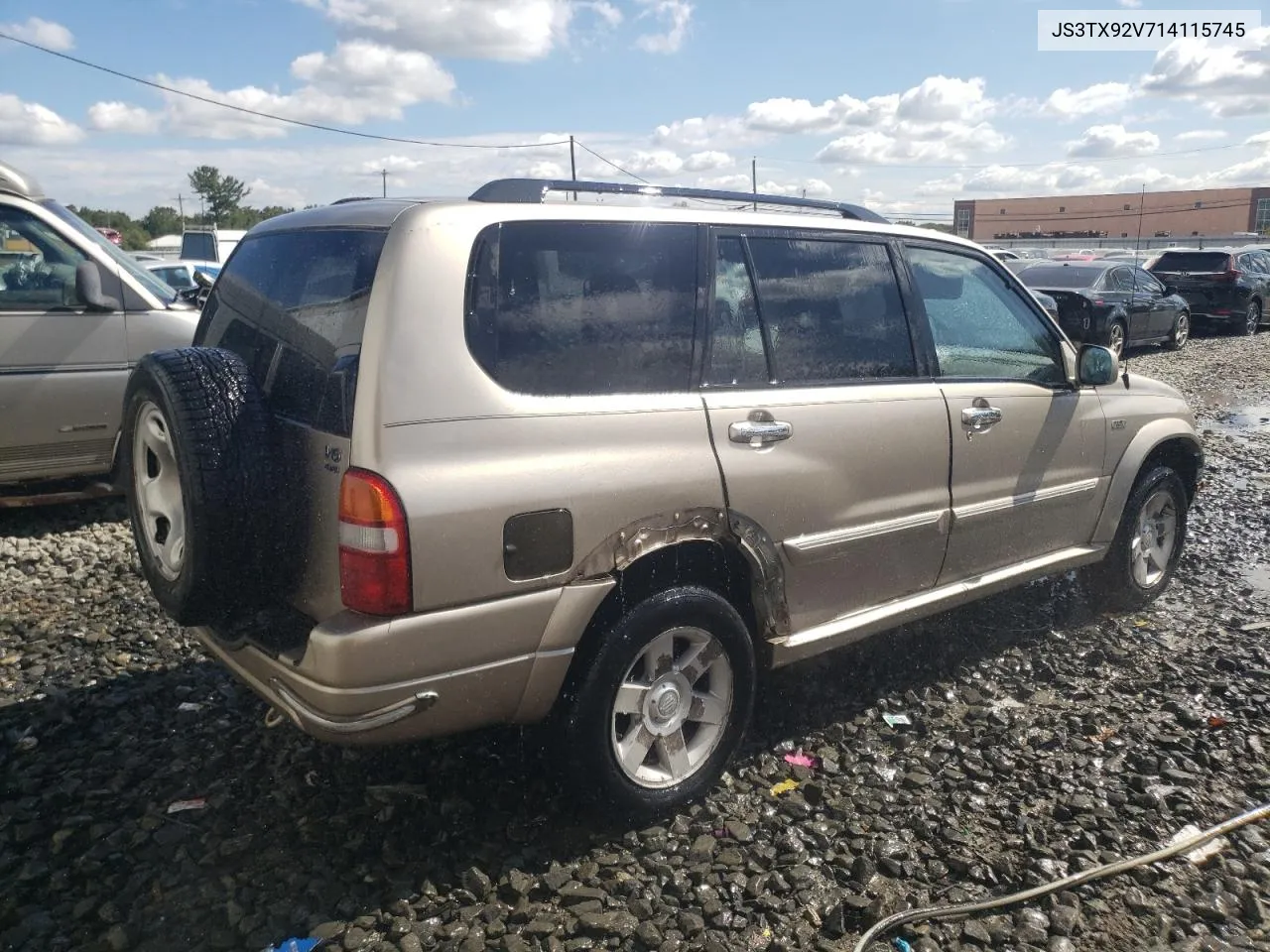 2001 Suzuki Grand Vitara Xl7 Touring VIN: JS3TX92V714115745 Lot: 71771504