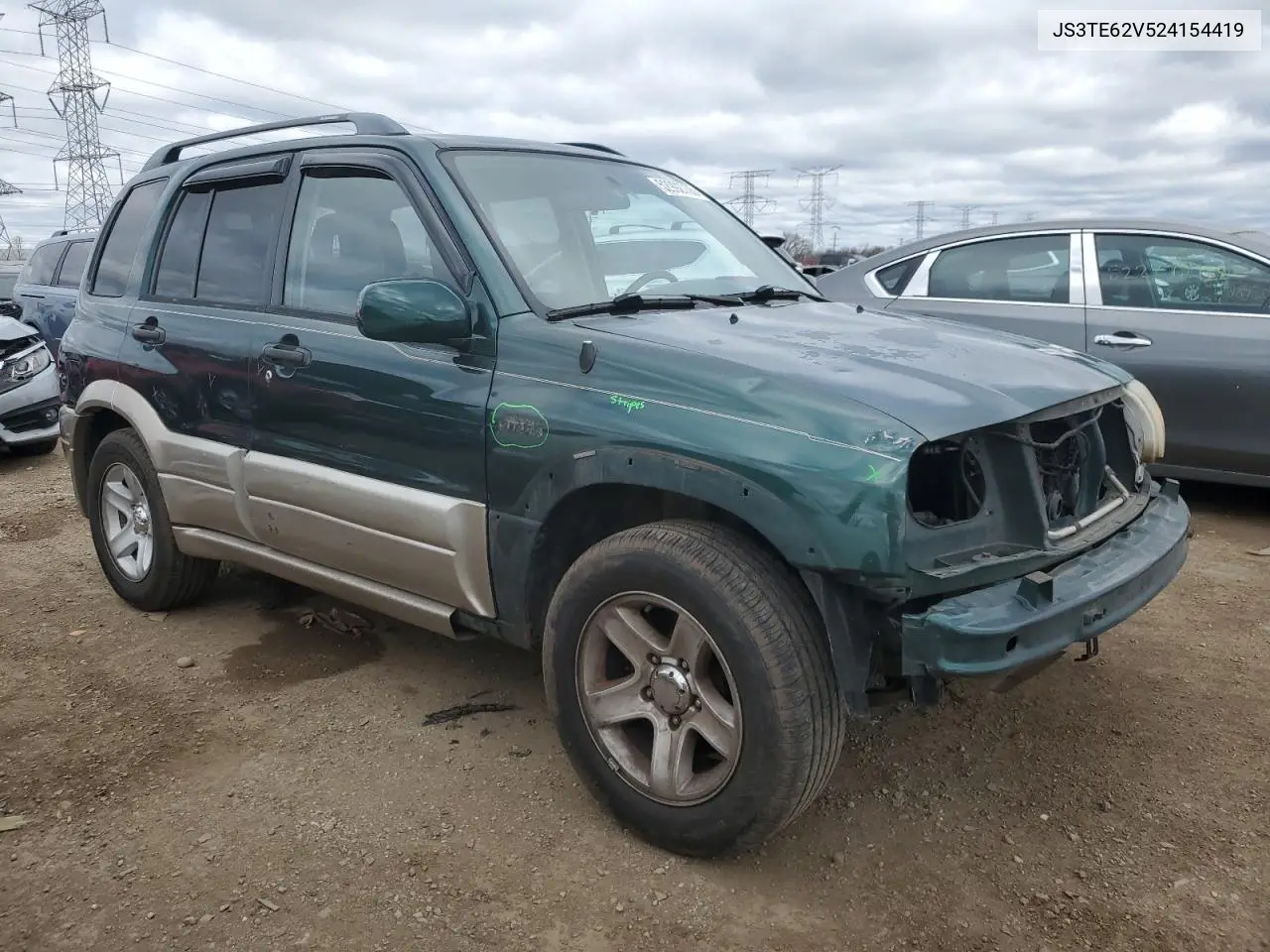 2002 Suzuki Grand Vitara Jls Limited VIN: JS3TE62V524154419 Lot: 52992735