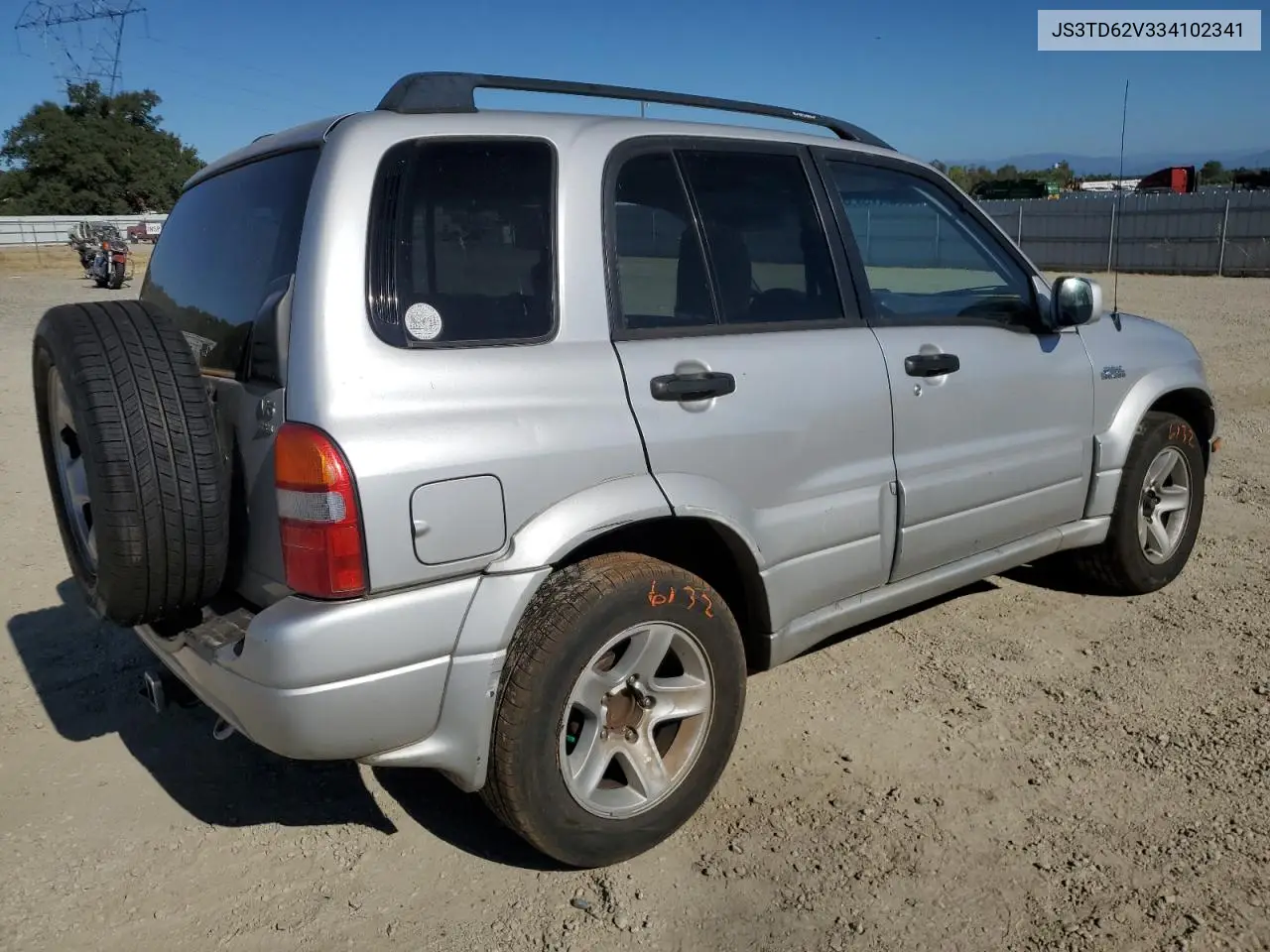 2003 Suzuki Grand Vitara Jlx Limited VIN: JS3TD62V334102341 Lot: 65584485
