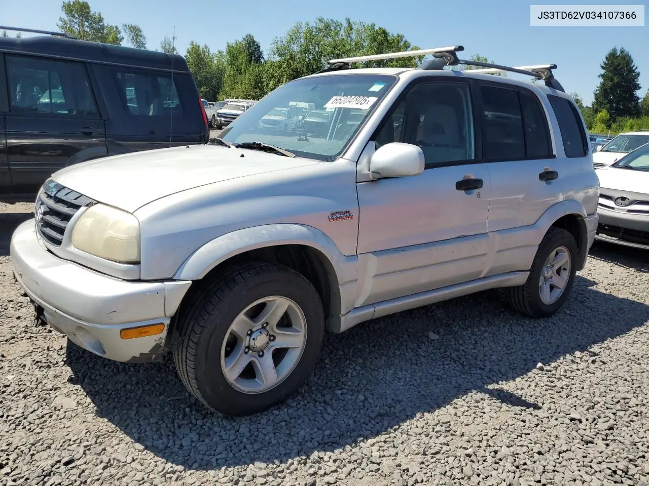 2003 Suzuki Grand Vitara Jlx Limited VIN: JS3TD62V034107366 Lot: 66004805