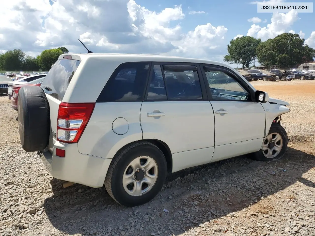 2006 Suzuki Grand Vitara VIN: JS3TE941864102820 Lot: 65349745