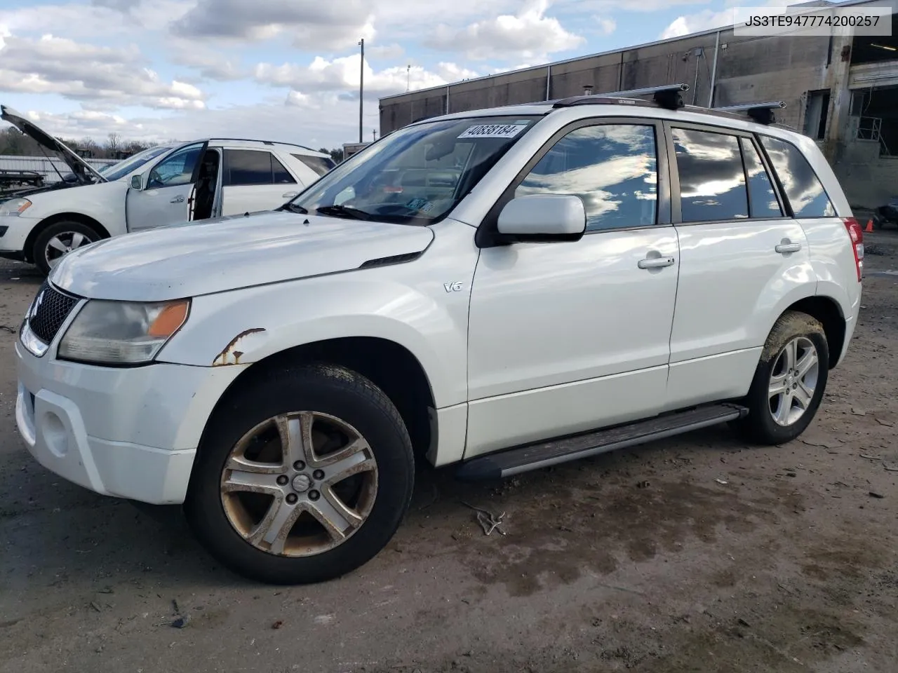 2007 Suzuki Grand Vitara Luxury VIN: JS3TE947774200257 Lot: 40838184