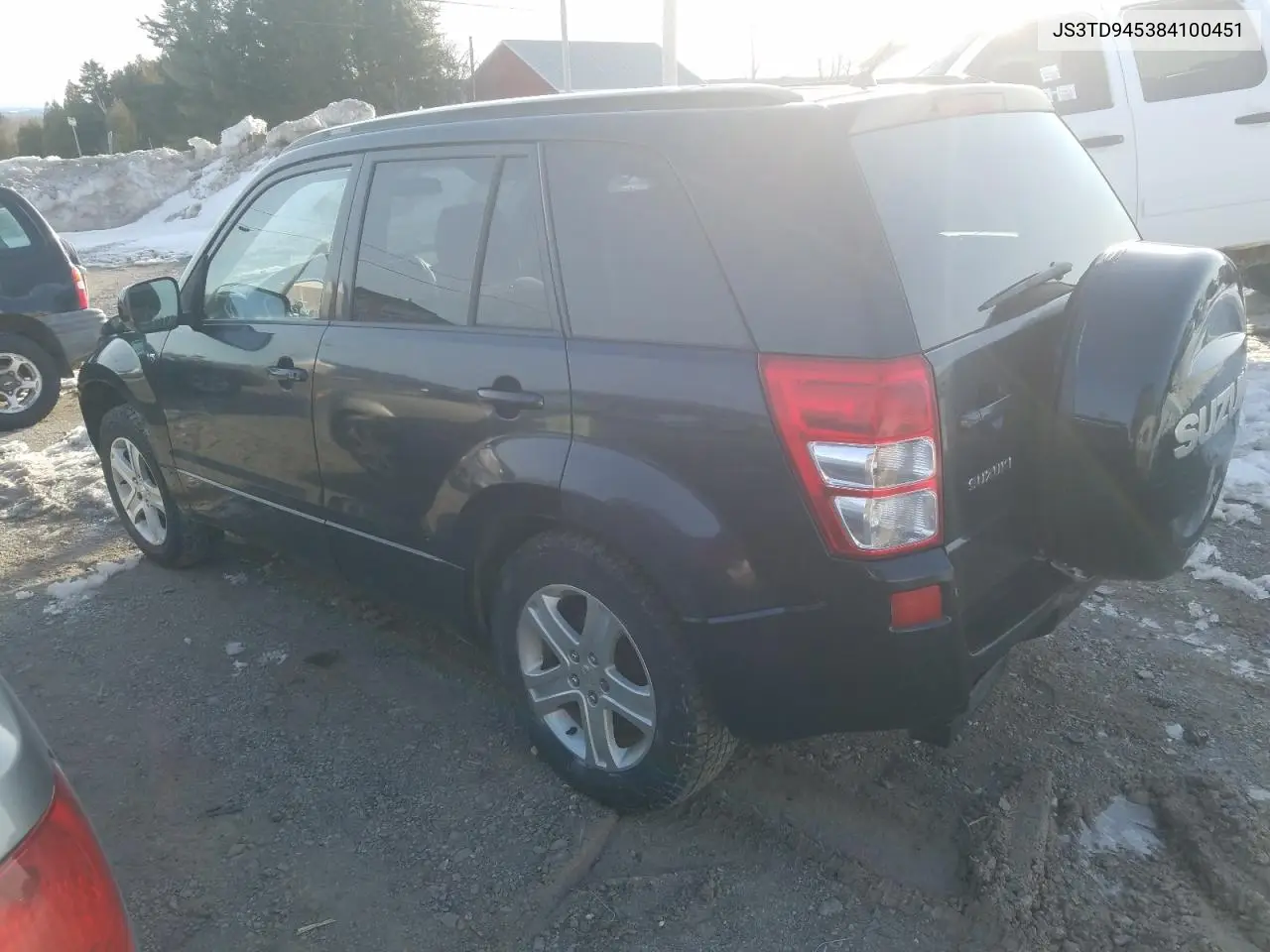2008 Suzuki Grand Vitara Jlx VIN: JS3TD945384100451 Lot: 49842175