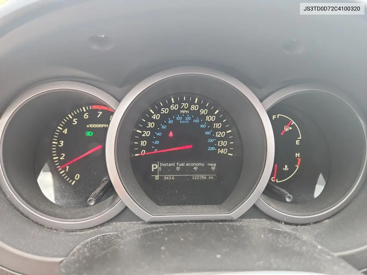 2012 Suzuki Grand Vitara Jlx VIN: JS3TD0D72C4100320 Lot: 64412045