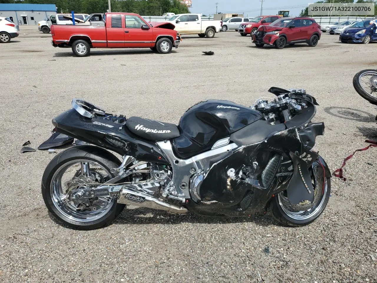 2002 Suzuki Gsx1300 R VIN: JS1GW71A322100706 Lot: 62355495