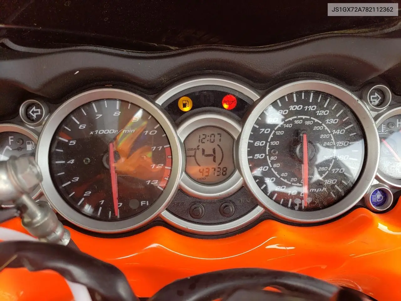 2008 Suzuki Gsx1300 R VIN: JS1GX72A782112362 Lot: 52882285