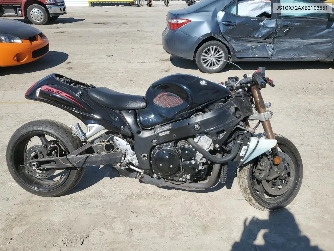 2011 Suzuki Gsx1300 R VIN: JS1GX72AXB2103551 Lot: 46667415