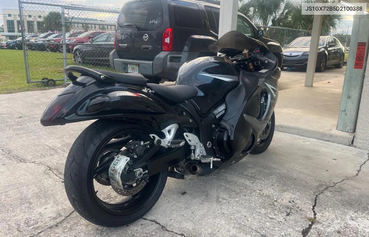 2013 Suzuki Gsx1300 Ra VIN: JS1GX72B5D2100388 Lot: 81620944