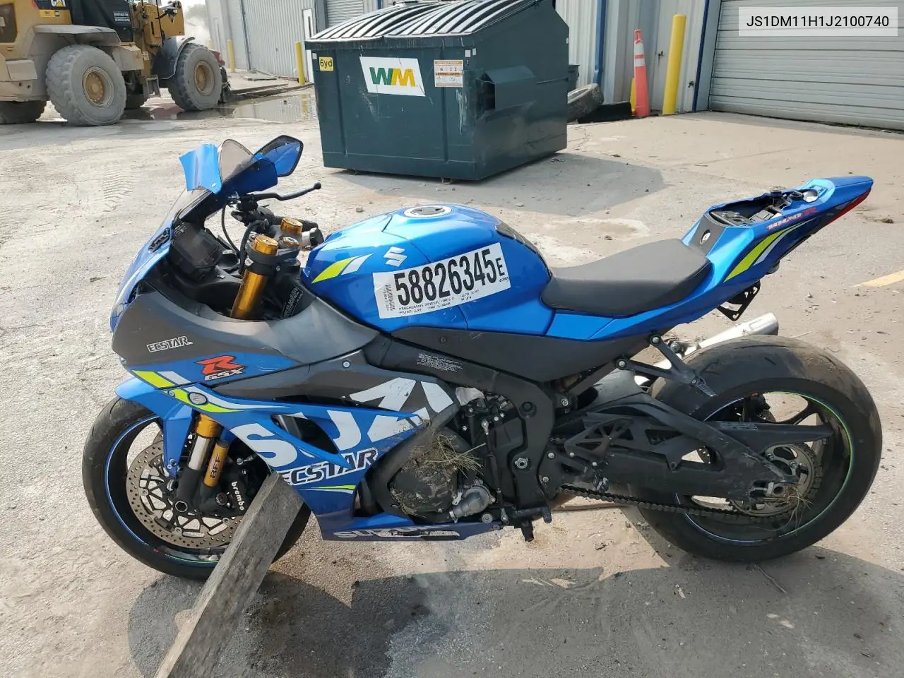 2018 Suzuki Gsx-R1000 R VIN: JS1DM11H1J2100740 Lot: 58826345