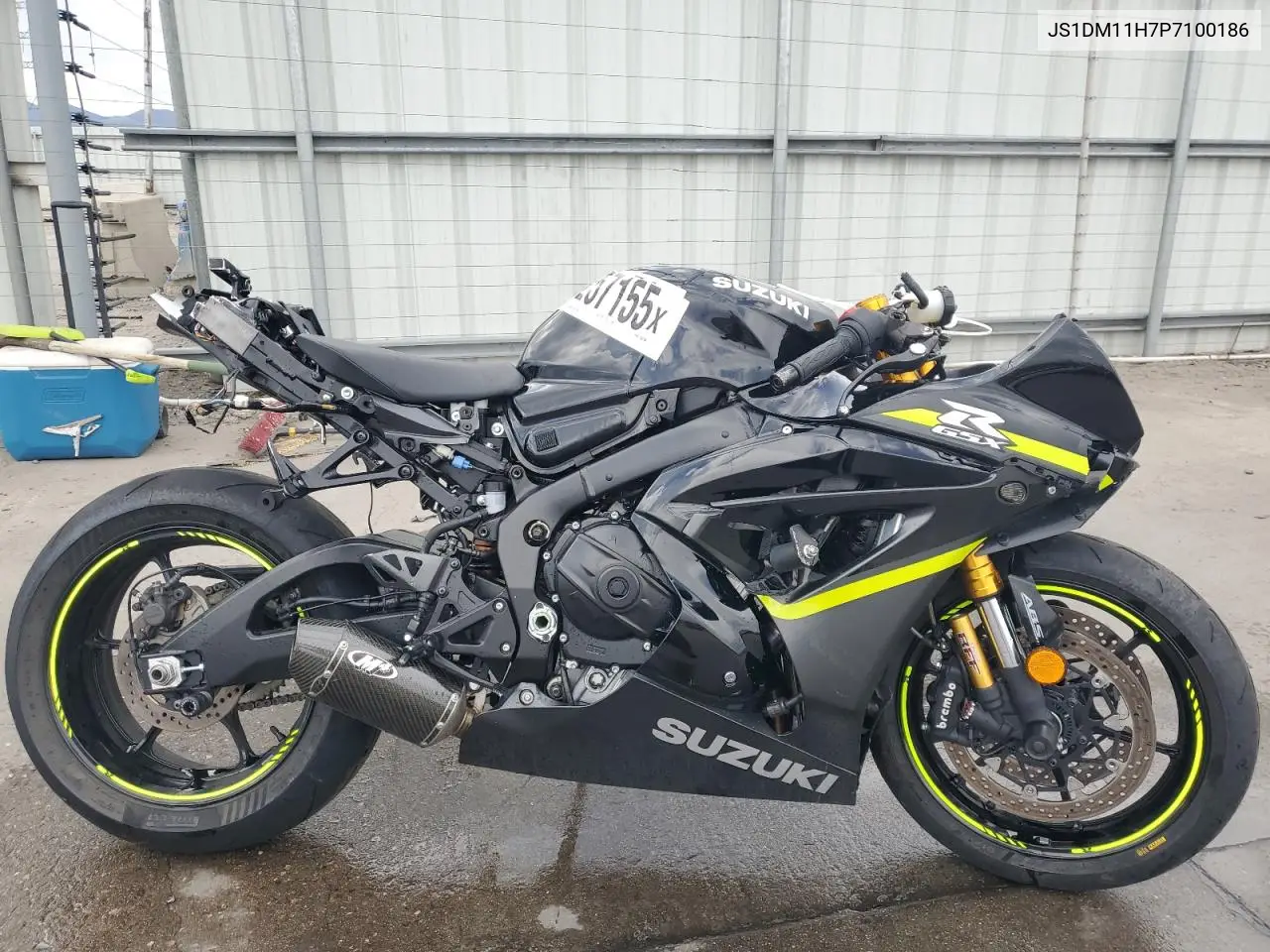 2023 Suzuki Gsx-R1000 R VIN: JS1DM11H7P7100186 Lot: 53257155