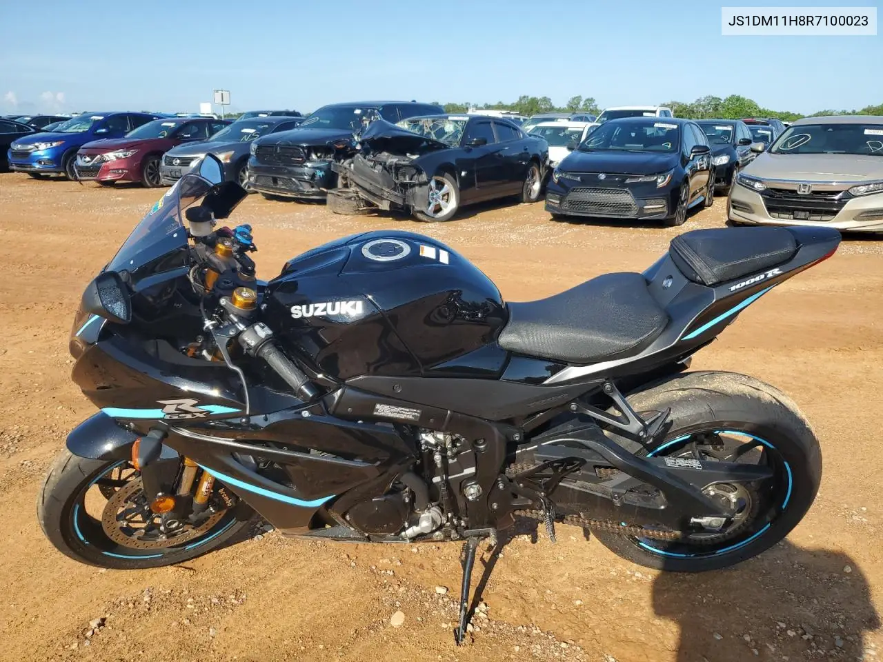 2024 Suzuki Gsx-R1000 R VIN: JS1DM11H8R7100023 Lot: 58935415