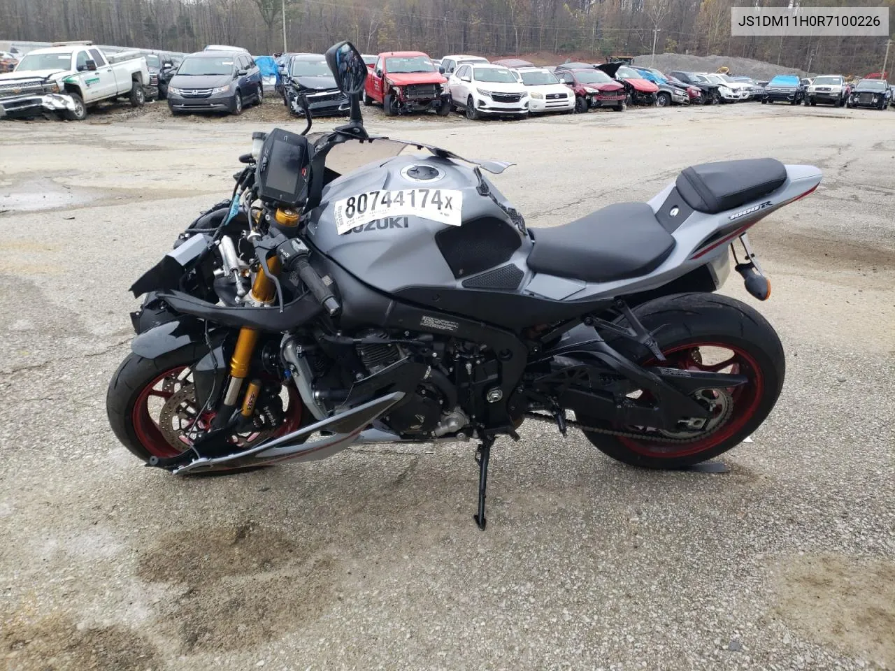 2024 Suzuki Gsx-R1000 R VIN: JS1DM11H0R7100226 Lot: 80744174