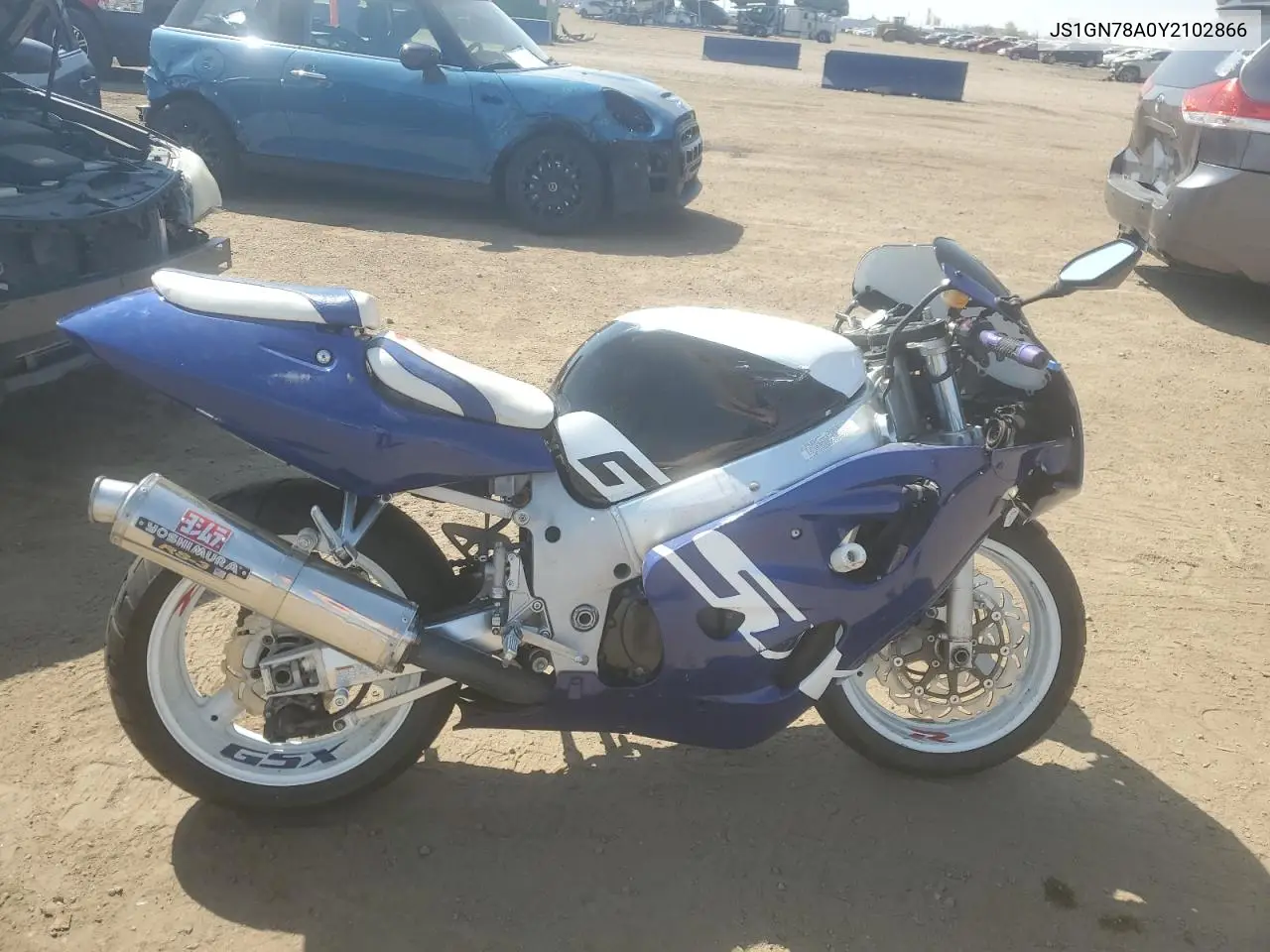 2000 Suzuki Gsx-R600 VIN: JS1GN78A0Y2102866 Lot: 54591135