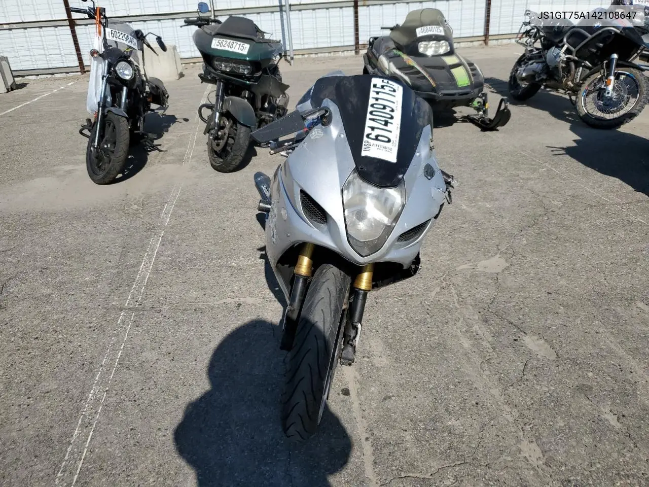 2004 Suzuki Gsx-R1000 VIN: JS1GT75A142108647 Lot: 61409115