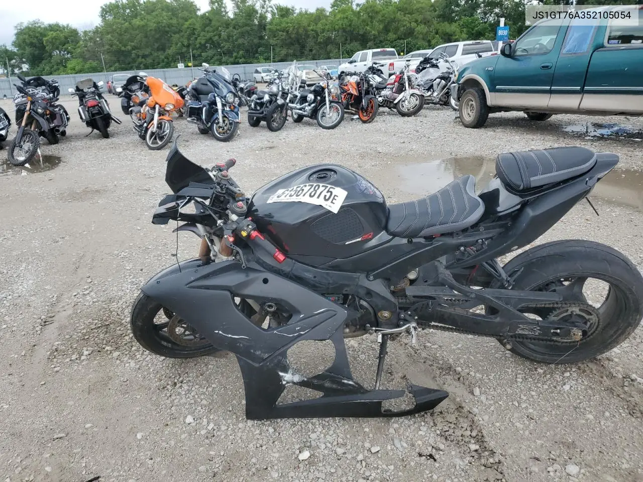 2005 Suzuki Gsx-R1000 VIN: JS1GT76A352105054 Lot: 61567875