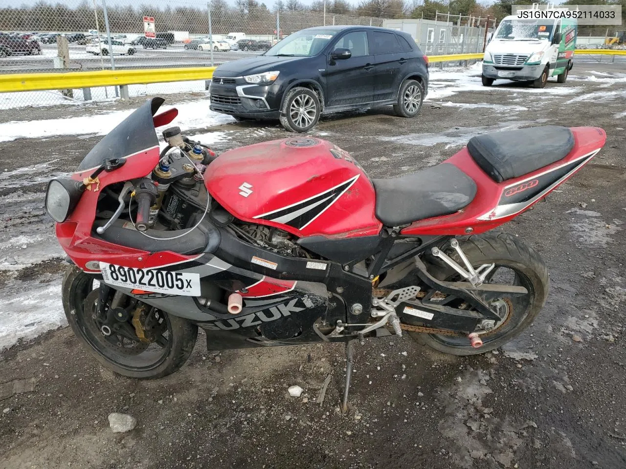 2005 Suzuki Gsx-R600 K VIN: JS1GN7CA952114033 Lot: 89022005