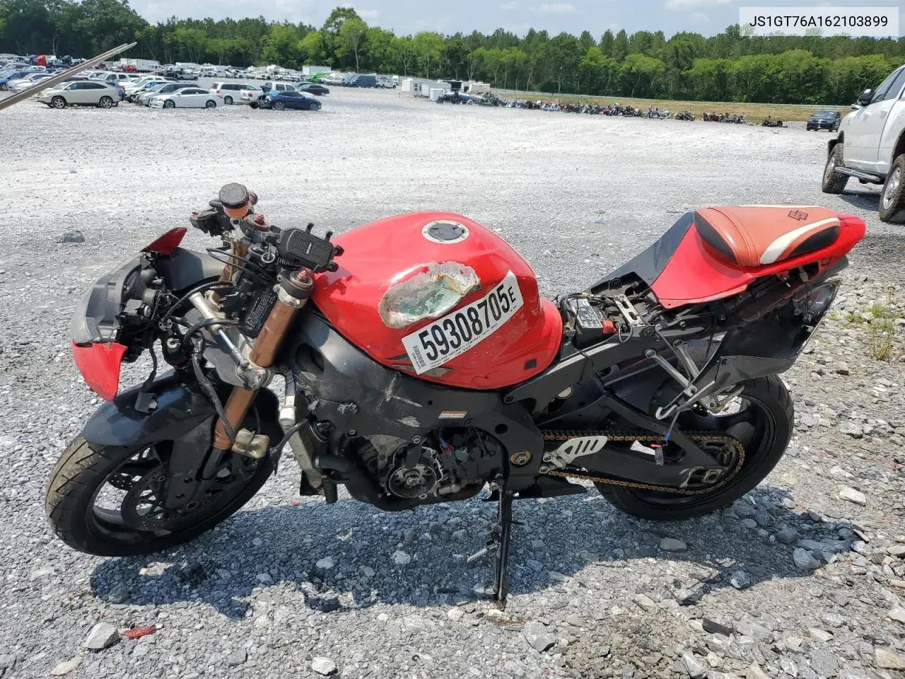 2006 Suzuki Gsx-R1000 VIN: JS1GT76A162103899 Lot: 59308705