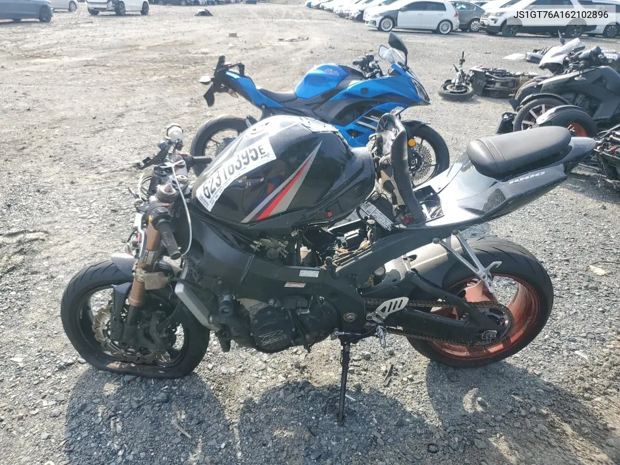 2006 Suzuki Gsx-R1000 VIN: JS1GT76A162102896 Lot: 62316395