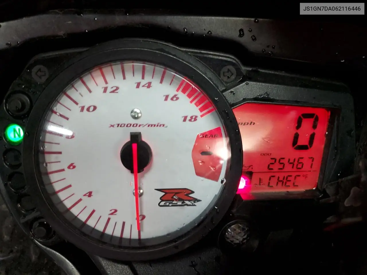2006 Suzuki Gsx-R600 K6 VIN: JS1GN7DA062116446 Lot: 65792825