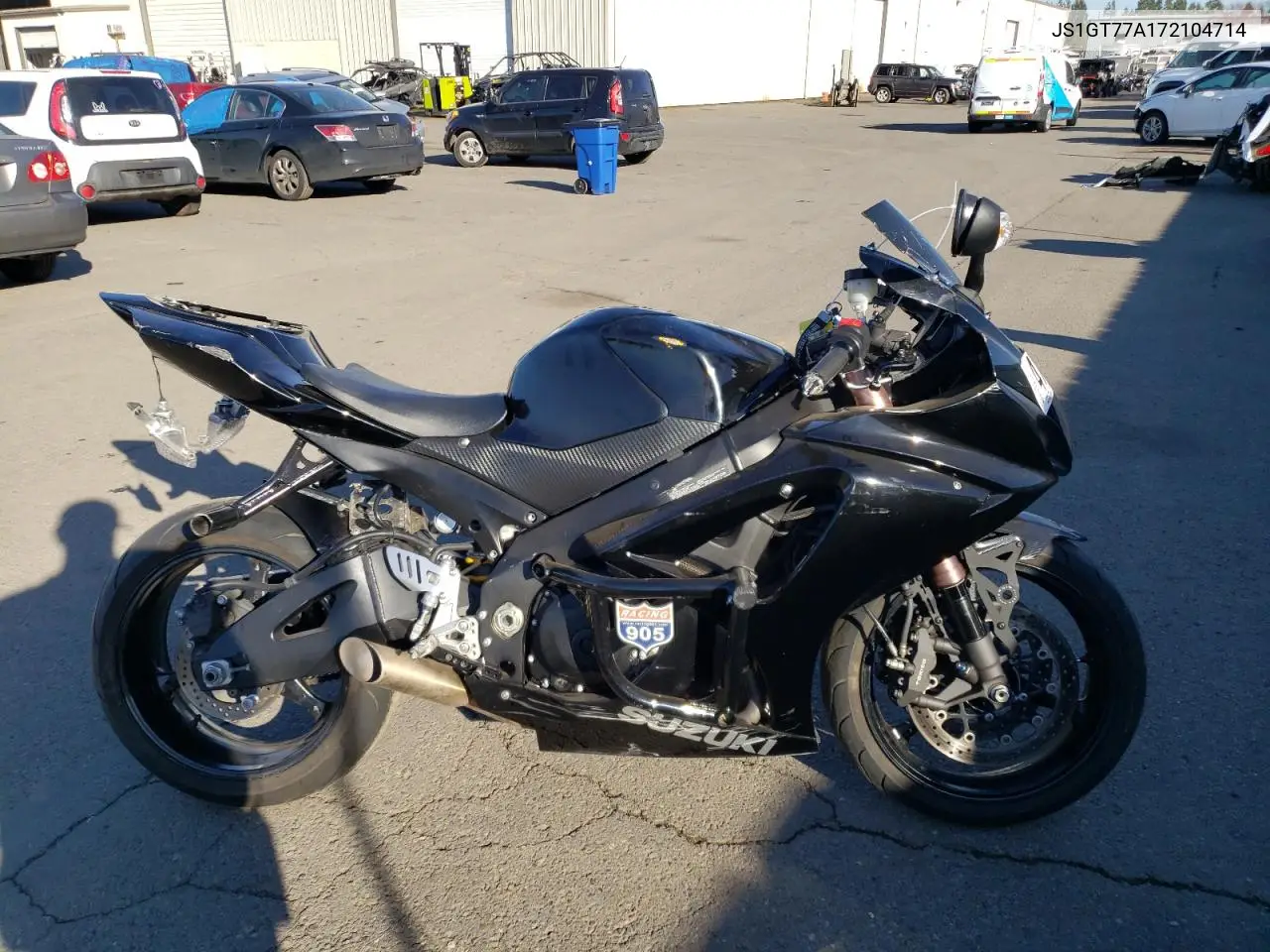 2007 Suzuki Gsx-R1000 VIN: JS1GT77A172104714 Lot: 47204234