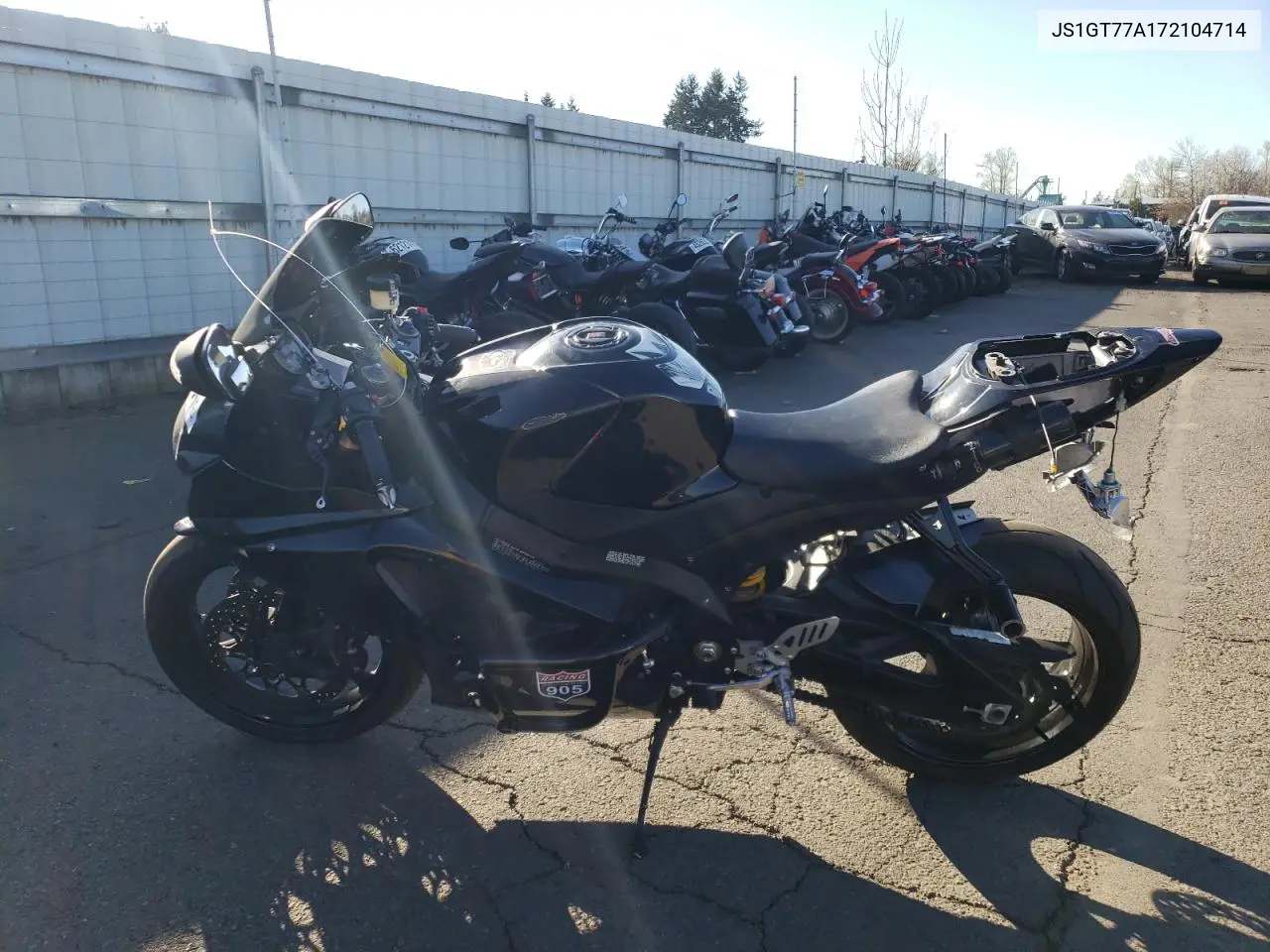 2007 Suzuki Gsx-R1000 VIN: JS1GT77A172104714 Lot: 47204234