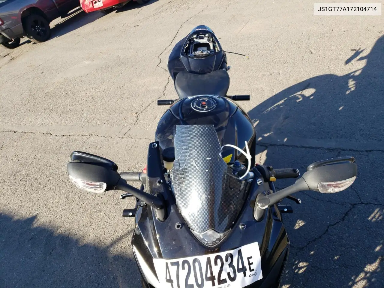 2007 Suzuki Gsx-R1000 VIN: JS1GT77A172104714 Lot: 47204234