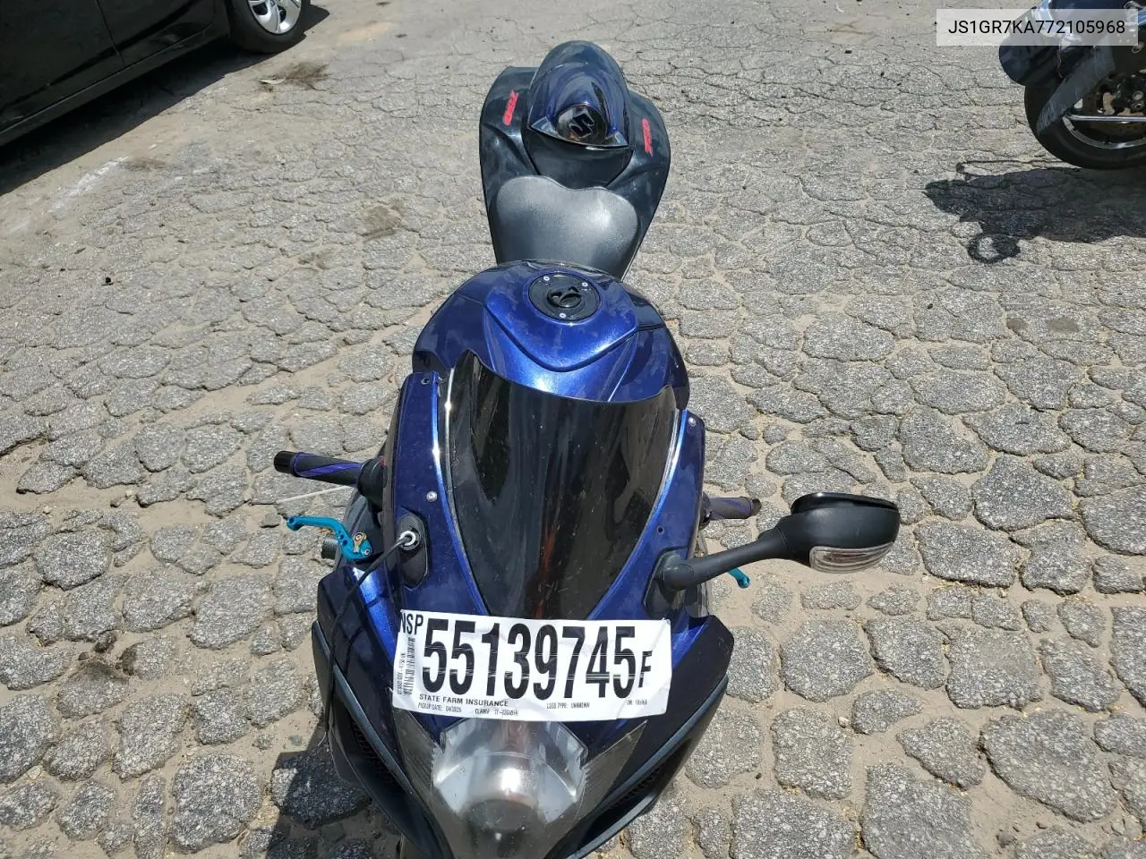 2007 Suzuki Gsx-R750 VIN: JS1GR7KA772105968 Lot: 55139745