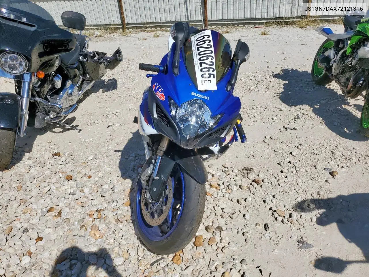 2007 Suzuki Gsx-R600 VIN: JS1GN7DAX72121316 Lot: 66206265